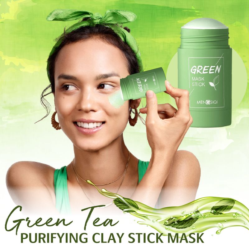 Čistiaca hlinená maska zo zeleného čaju