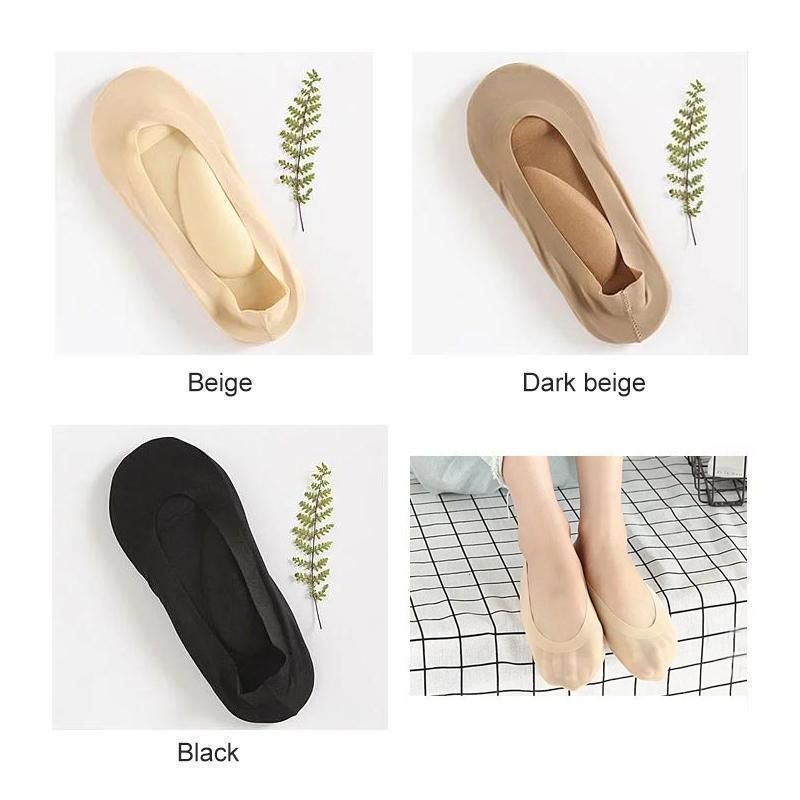 Дамски невидими чорапи с подплата за 3D масаж на краката