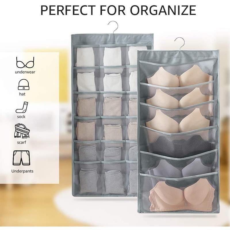 Double-Side Hanging Underwear Organizer