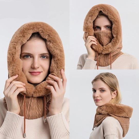 Зимен плетен комплект Унисекс Топла ветроустойчива шапка