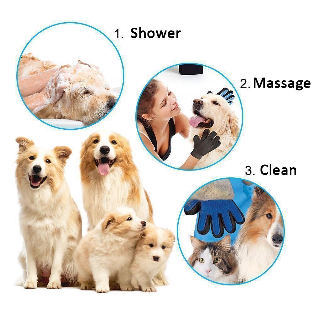 Gant de brosse pour animaux de compagnie Gant de poils d&#39;animaux Pour chien et chat
