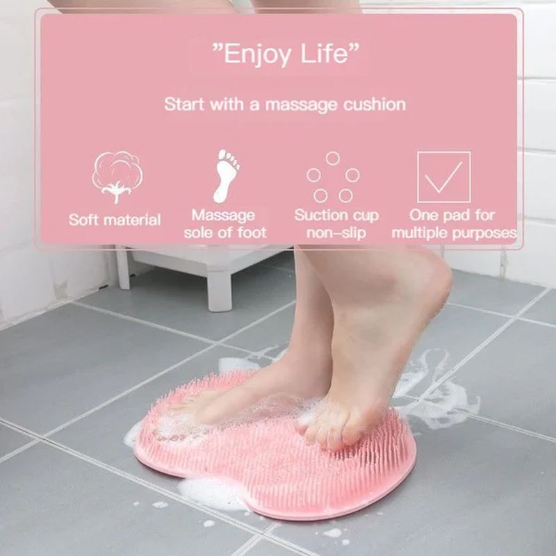 Scrubber pentru masaj pentru picioare și spate pentru duș