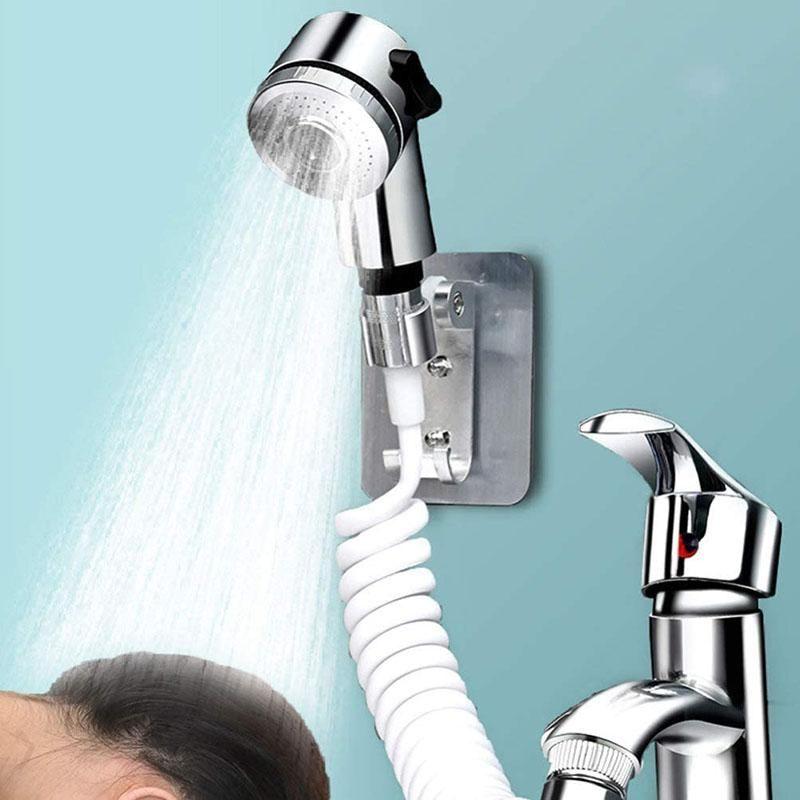 Kézi zuhanyfej-hosszabbító készlet hajmosó kisállat zuhanyhoz