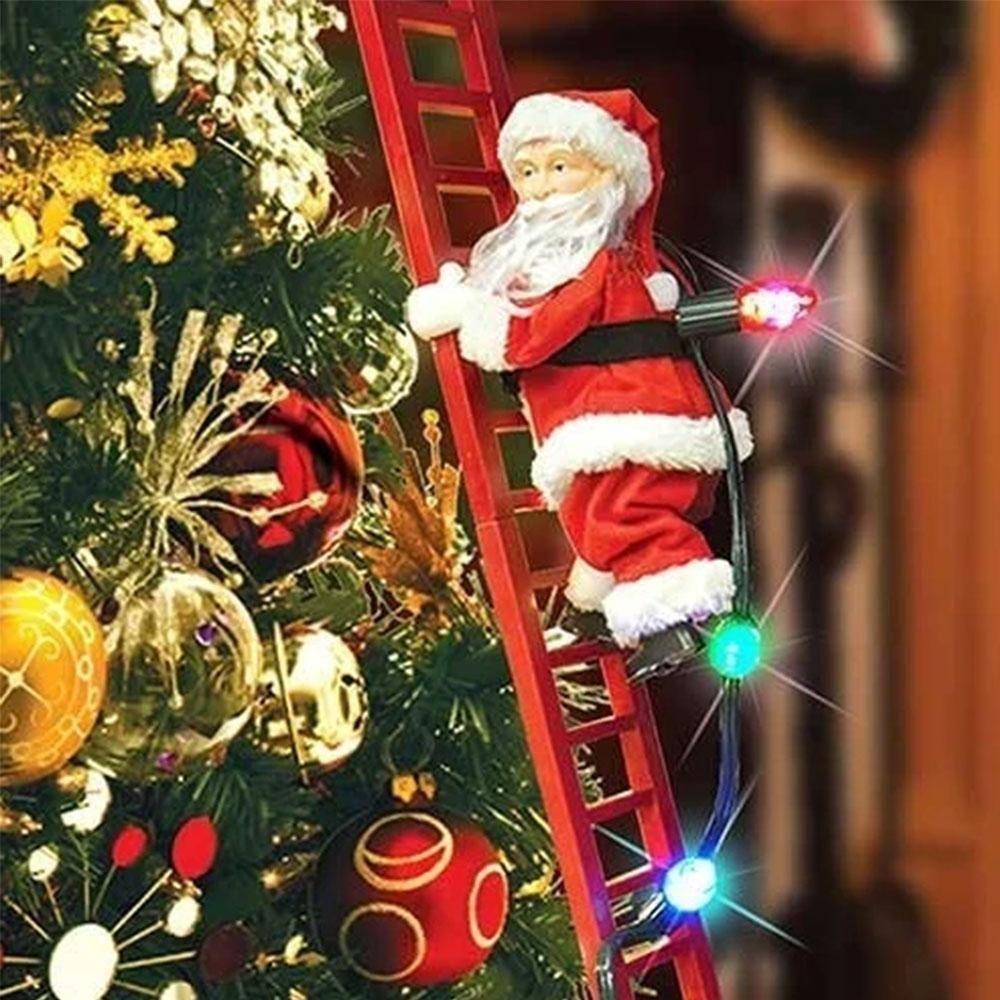 Elektrický plyšový žebřík šplhající Santa