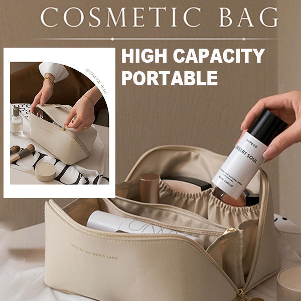 Large capacity makeup bag for travel