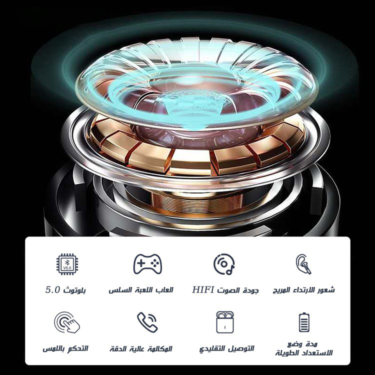 New 2021 TWS lossless sound quality bluetooth headset