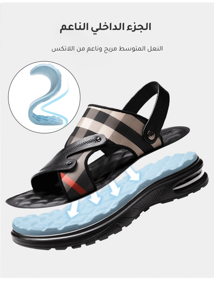 صنادل مريحة ناعمة للرجال