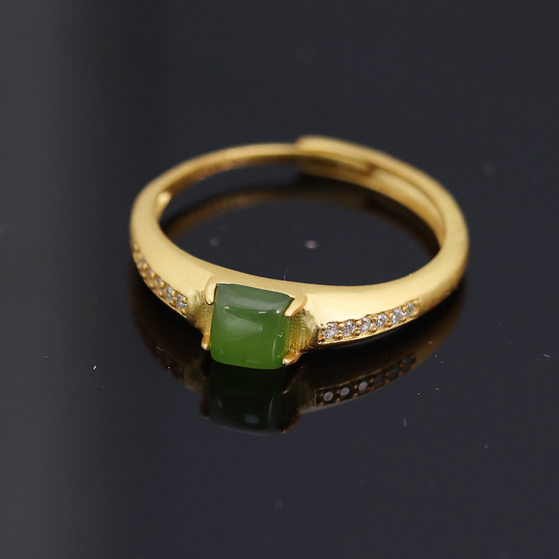 Jasper Diamond Ring