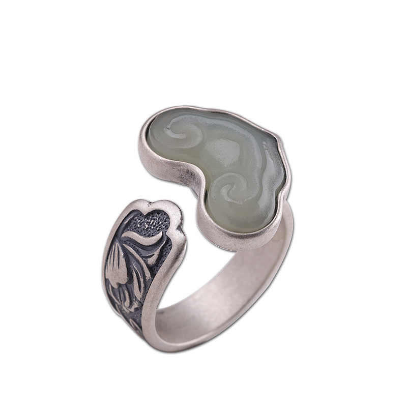 Jade Heart Ring