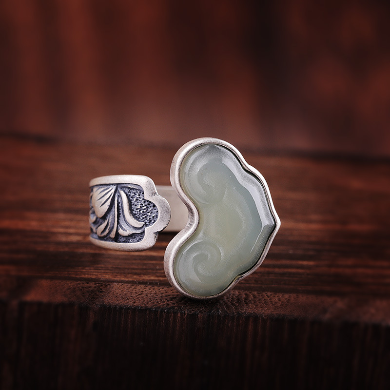 Jade Heart Ring