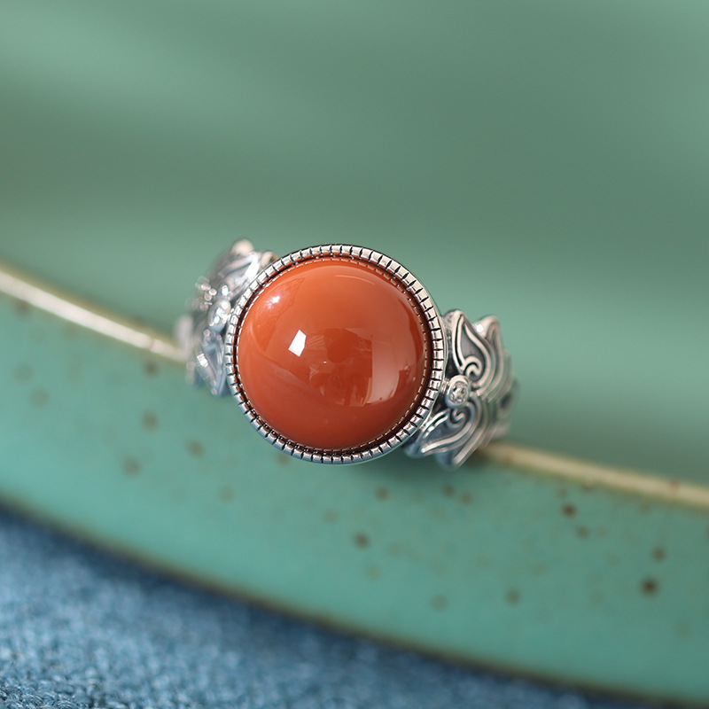 Jad natural Design caracteristic Inel deschis