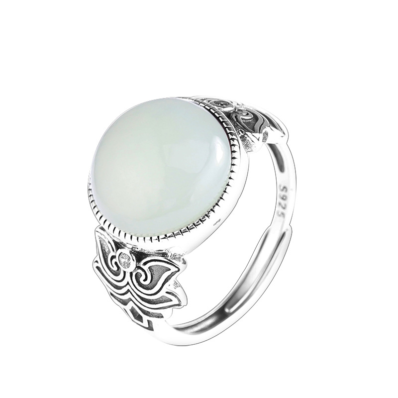 Jad natural Design caracteristic Inel deschis