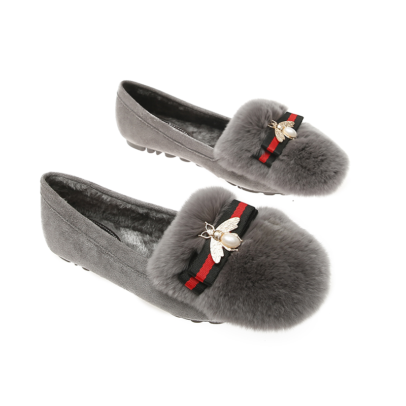 Casual fashion women's shoes rabbit hair-666-T15