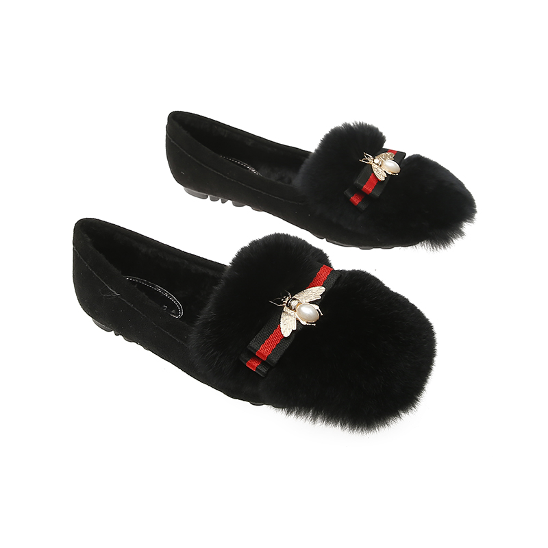 Casual fashion women's shoes rabbit hair-666-T15