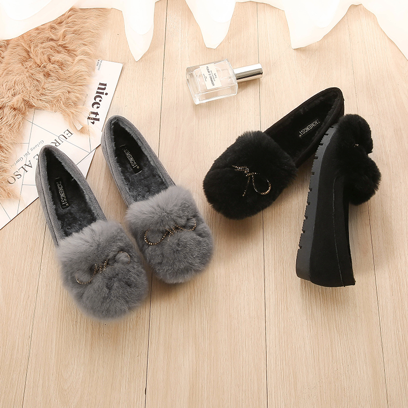 Casual fashion women's shoes rabbit hair-666-T20