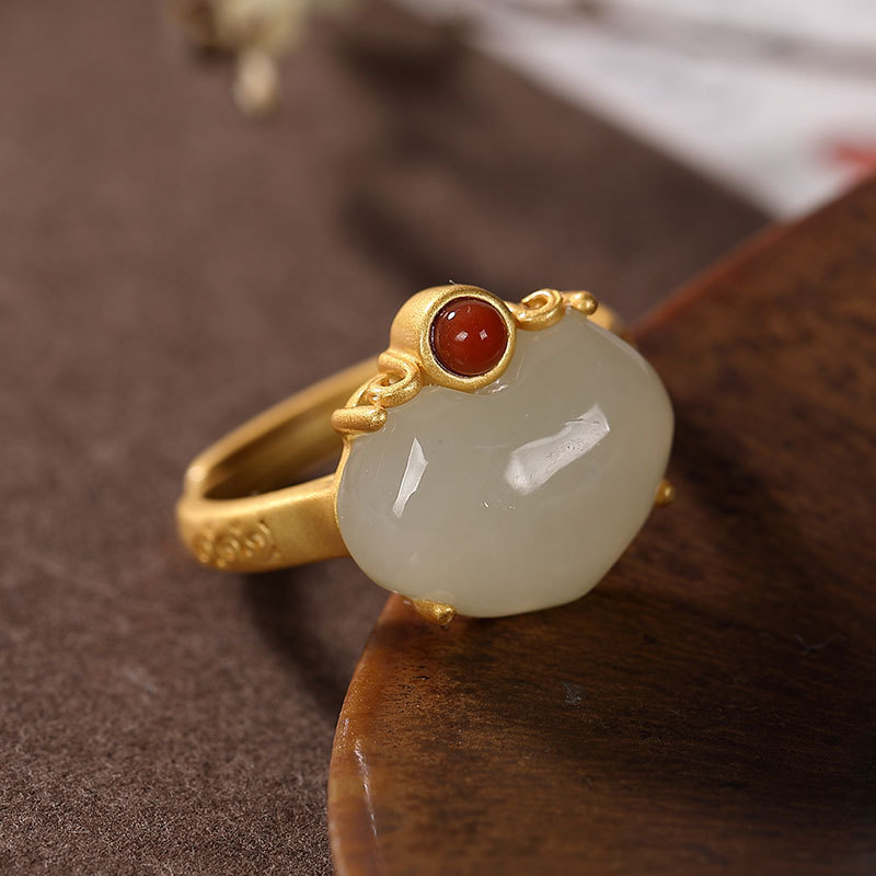 Jade Personality Peach Ring