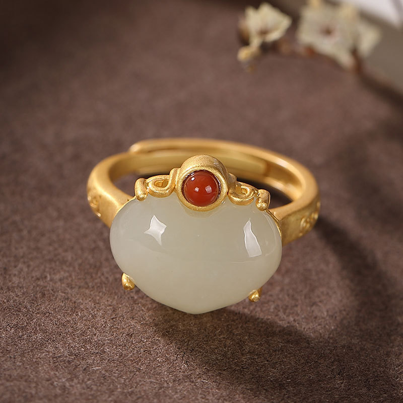 Jade Personality Peach Ring