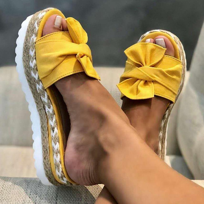 bow summer sandal slippers