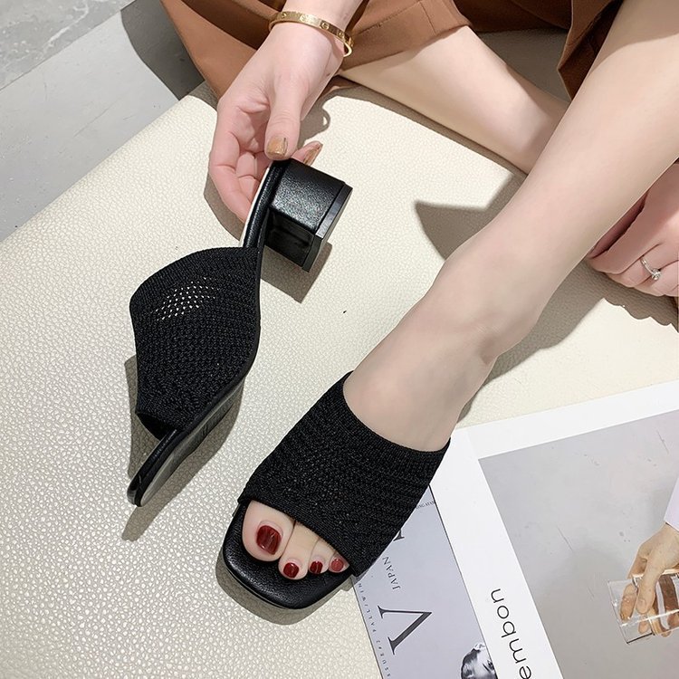 Flying Woven One-Word Fashion Women's Sandals