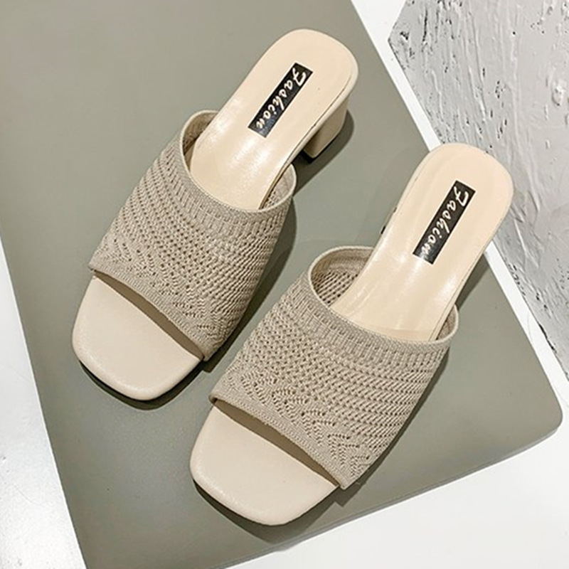Flying Woven One-Word Fashion Women's Sandals