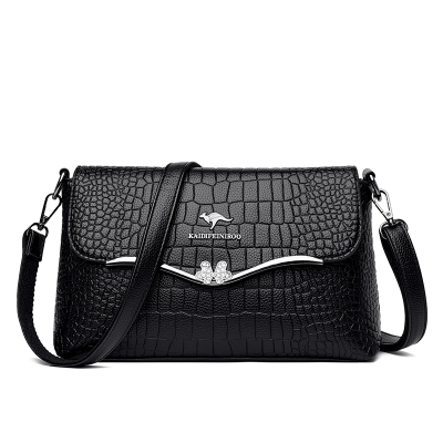 Fashionable crocodile print shoulder bag
