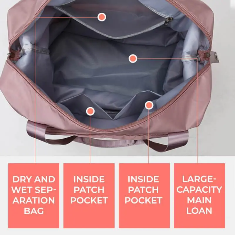 Multifunctional foldable waterproof travel bag