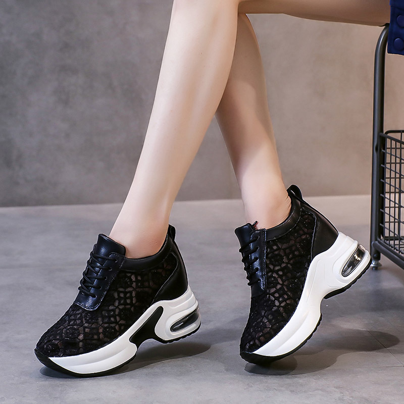 Breathable Mesh Chunky Platform Sneakers
