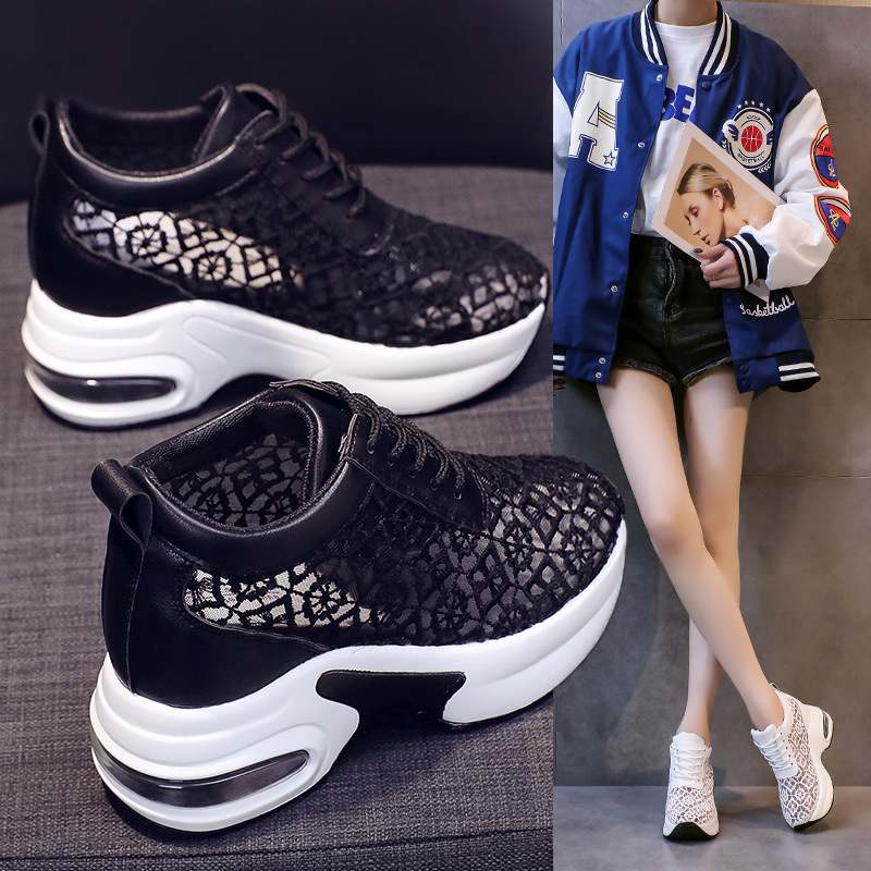 Breathable Mesh Chunky Platform Sneakers