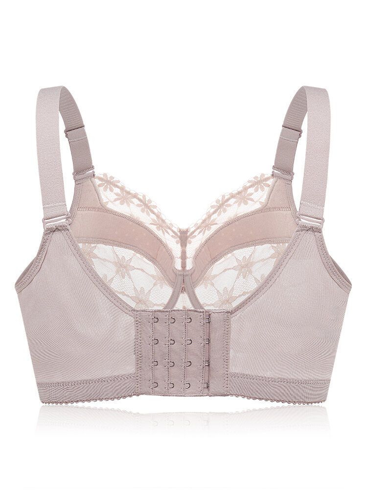 J Cup Lightly Lined Lace Push Up Bras