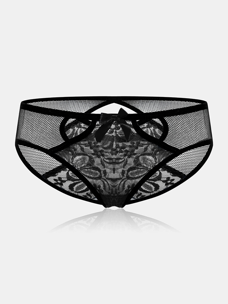 Mesh See Through Open Crotch Panties