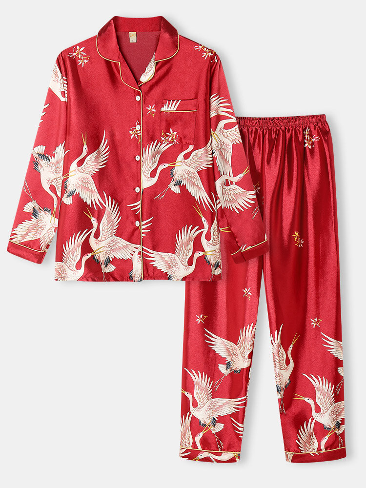 Plus Size Ice Silk Pajamas