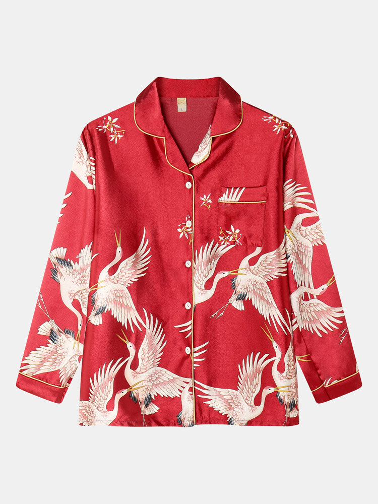 Plus Size Ice Silk Pajamas