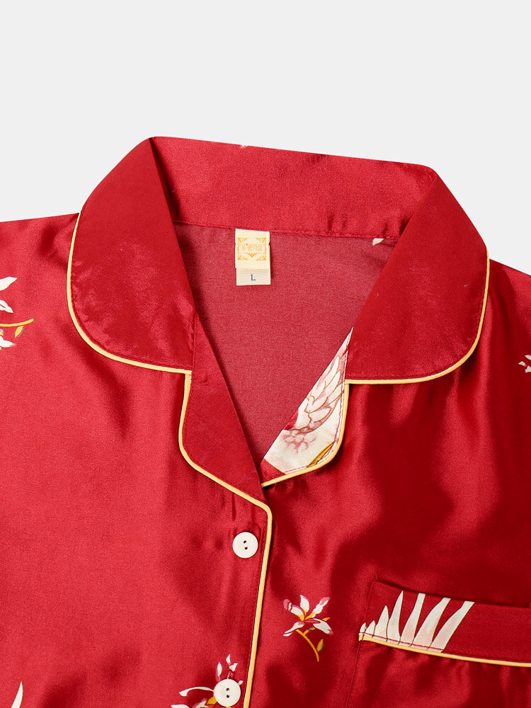 Plus Size Ice Silk Pajamas