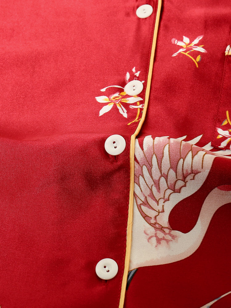 Plus Size Ice Silk Pajamas