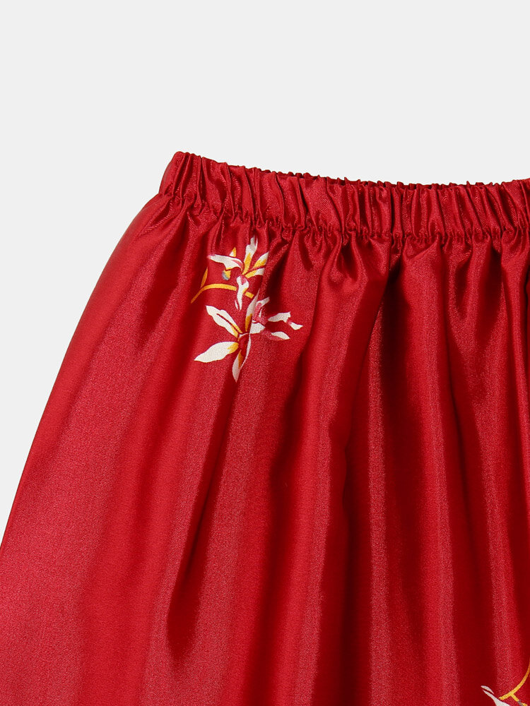 Plus Size Ice Silk Pajamas