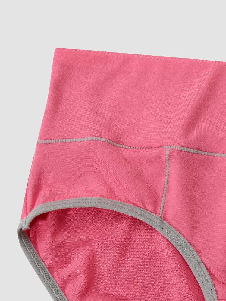 Plus Size Cotton Contrast Lining Panties