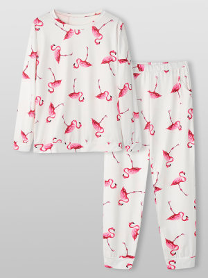 Flamingo Tropical Print Cozy Loungewear