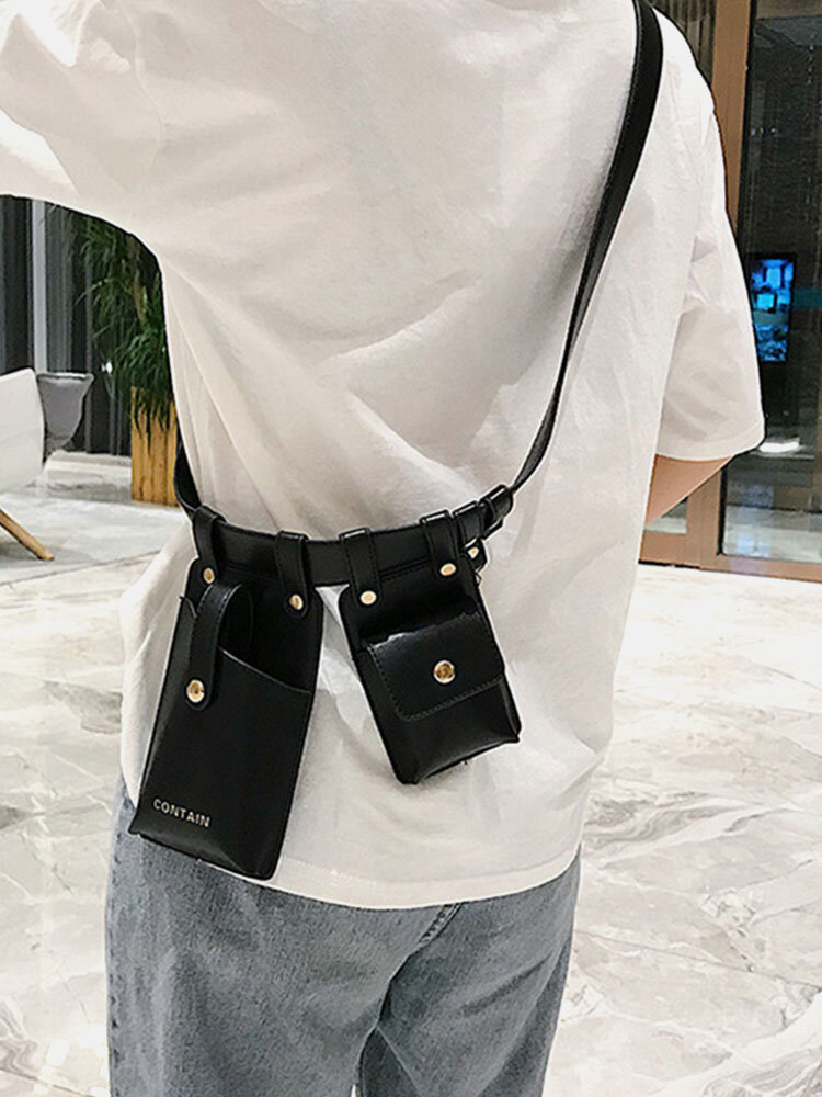 Stylish PU Leather Waist Bag