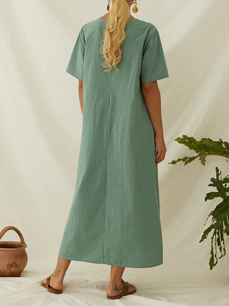 Pleated Casual Dress