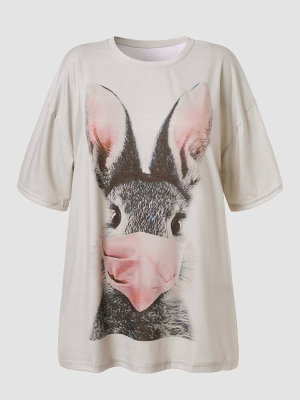 חולצת טריקו מסוג Animal Graphic מצויר