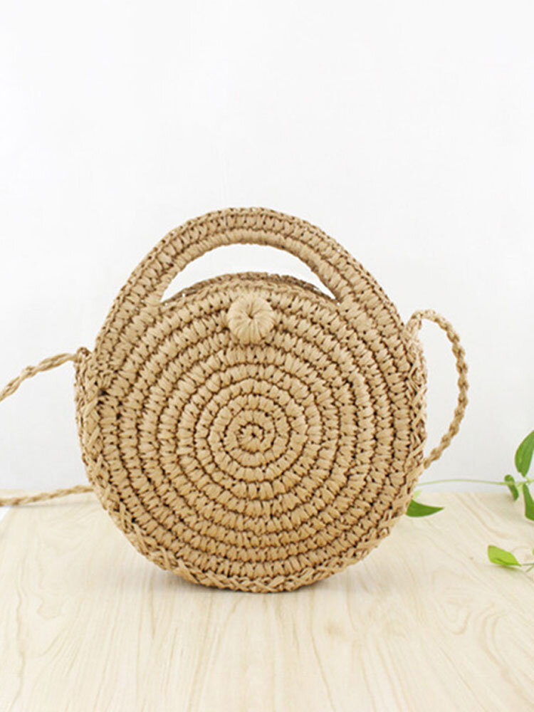 Straw Canteen Light Trave Bags LODIVINA