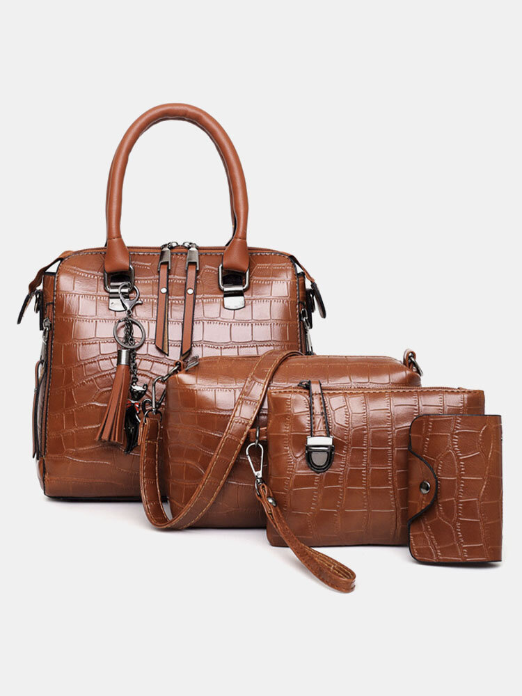 4 PCS Alligator Handbag