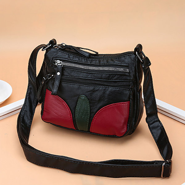 Women Soft Leather Leisure Shoulder Bag Crossbody Bag