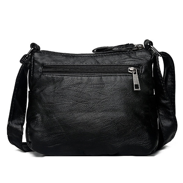 Women Soft Leather Leisure Shoulder Bag Crossbody Bag