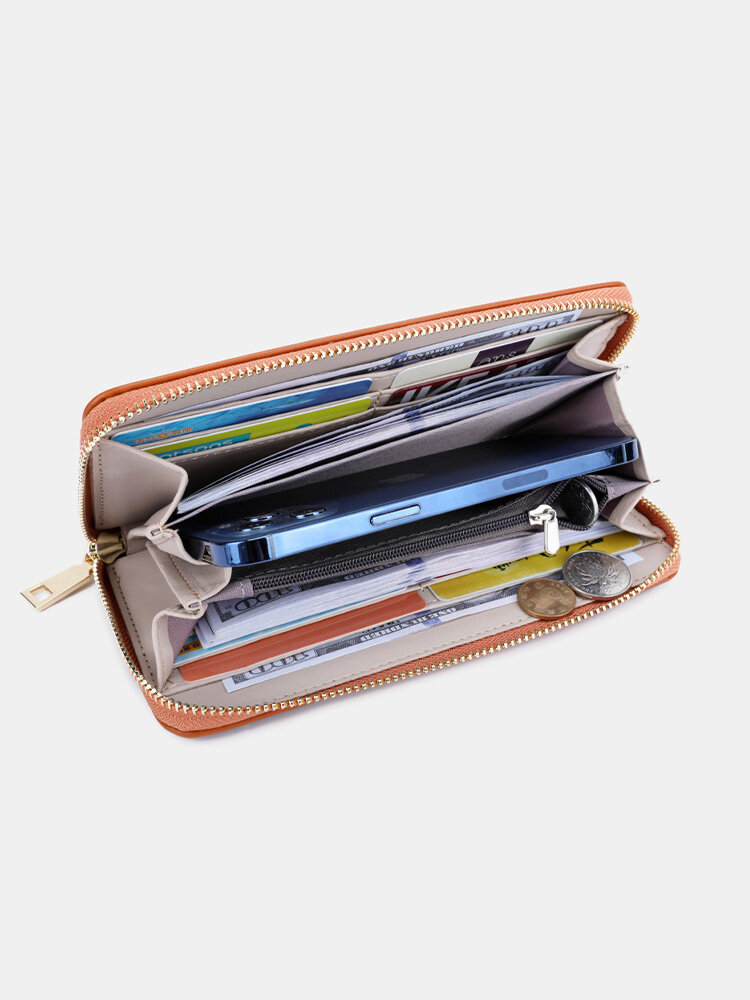 Large Capacity Faux Leather Long Wallet