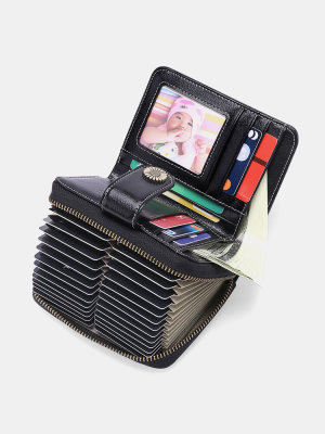 RFID 35 Card-slots Wallet Square Bag