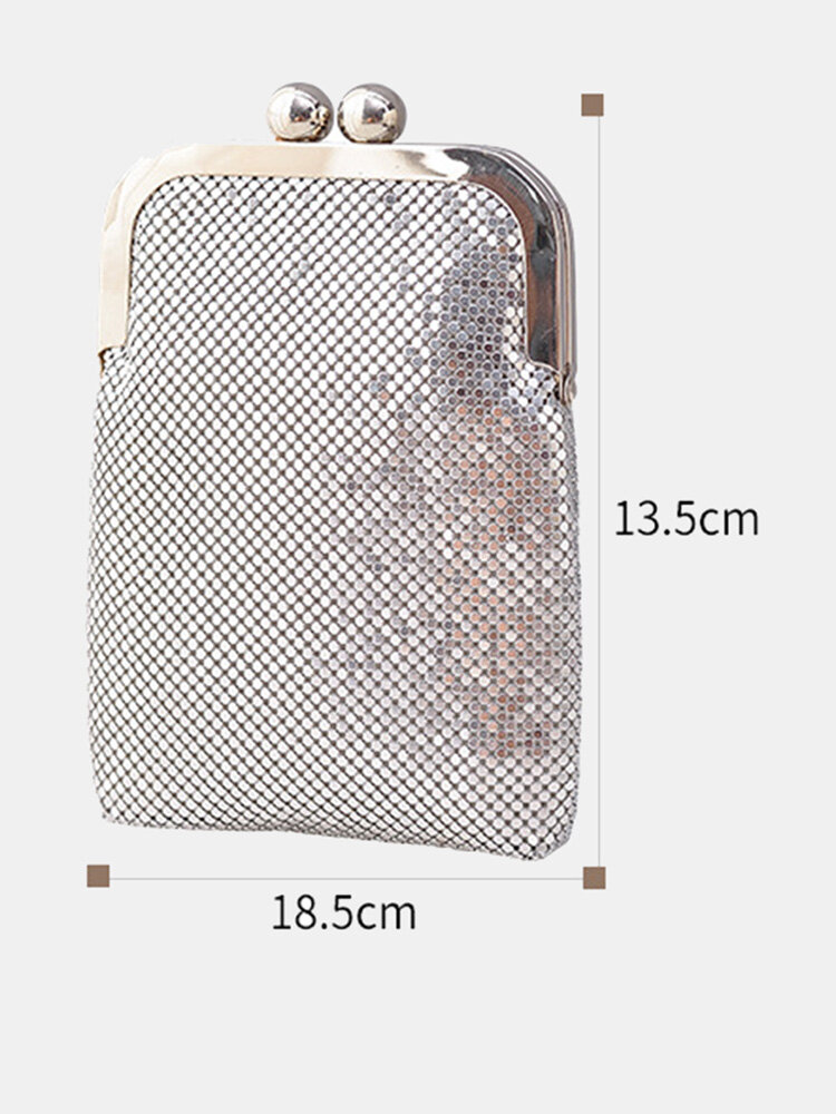 Exquisite Sequins 6.5 Inch Phone Bag