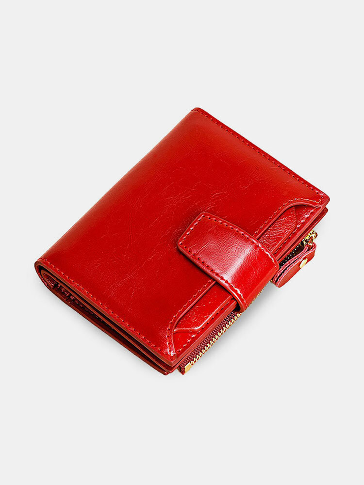 Genuine Leather Multi-Slots Wallet