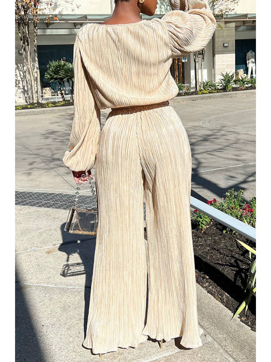 Casual loose high elastic two-piece suit