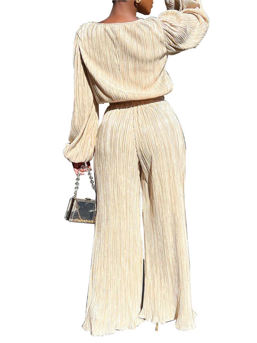 Casual loose high elastic two-piece suit